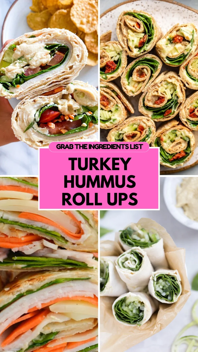 Turkey Hummus Roll Ups