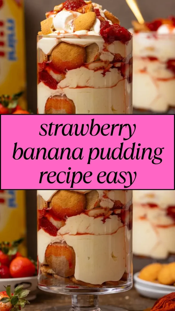 strawberry banana pudding recipe easy