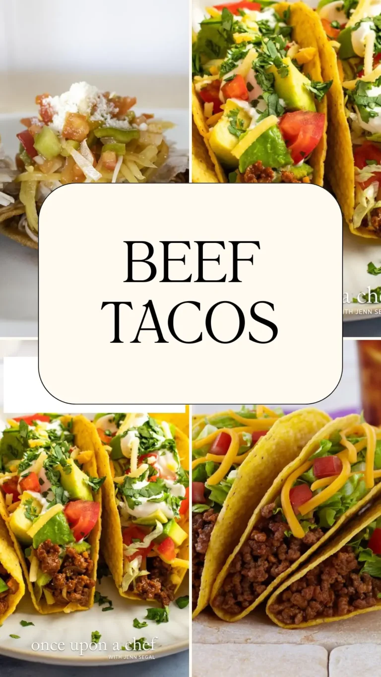 🌮🔥 Beef Tacos (Juicy, Bold & Classic Taco Night Favorite) Beef Tacos