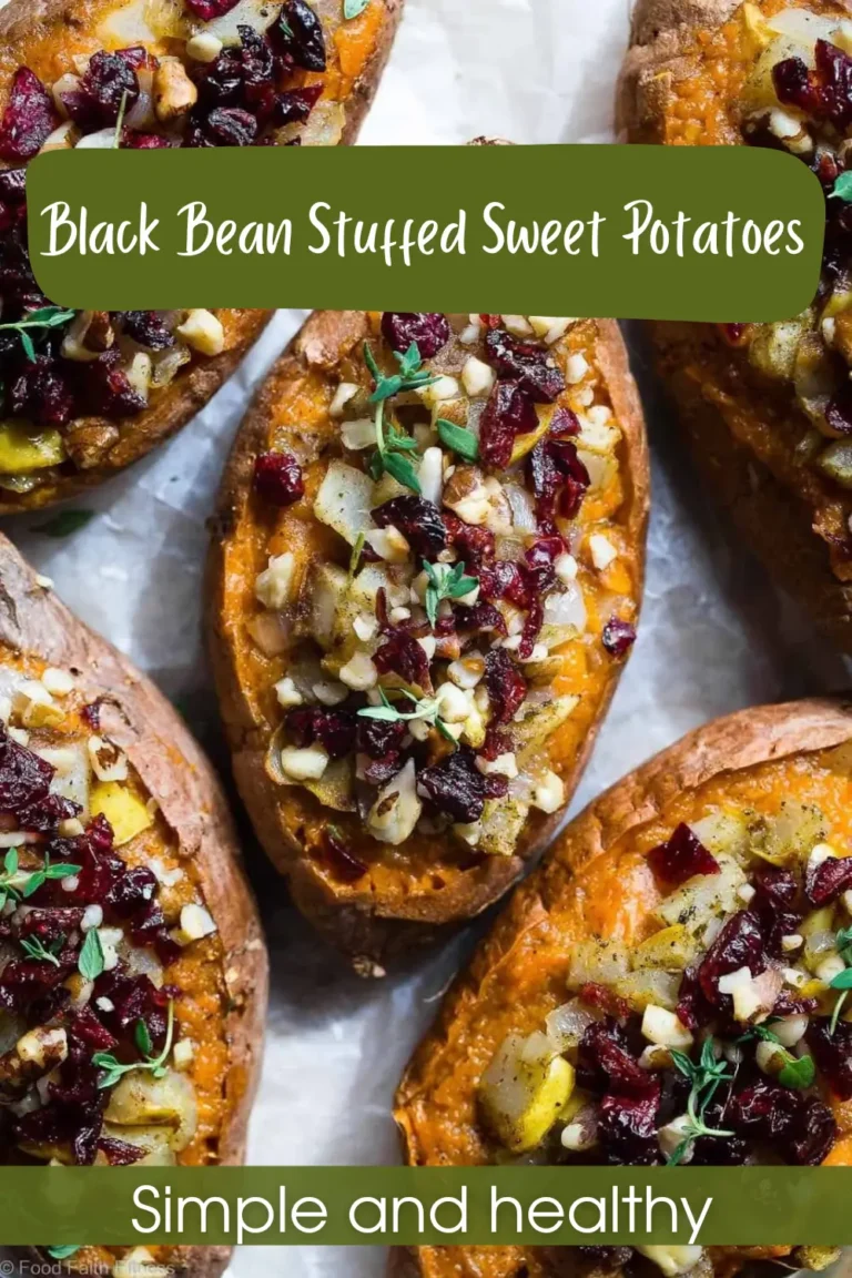 🍠✨ Black Bean Stuffed Sweet Potatoes ✨🌿 Black Bean Stuffed Sweet Potatoes