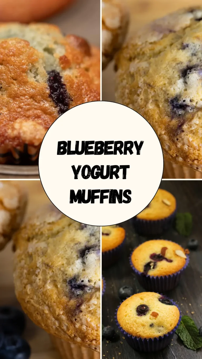 Blueberry Yogurt Muffins (soft, fruity, and extra cozy) Blueberry Yogurt Muffins