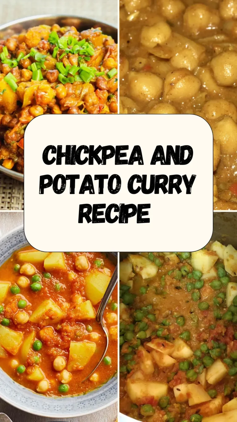 πβ¨ Chickpea and Potato Curry Recipe (Creamy, Comforting & Packed with Flavor) Chickpea and Potato Curry Recipe