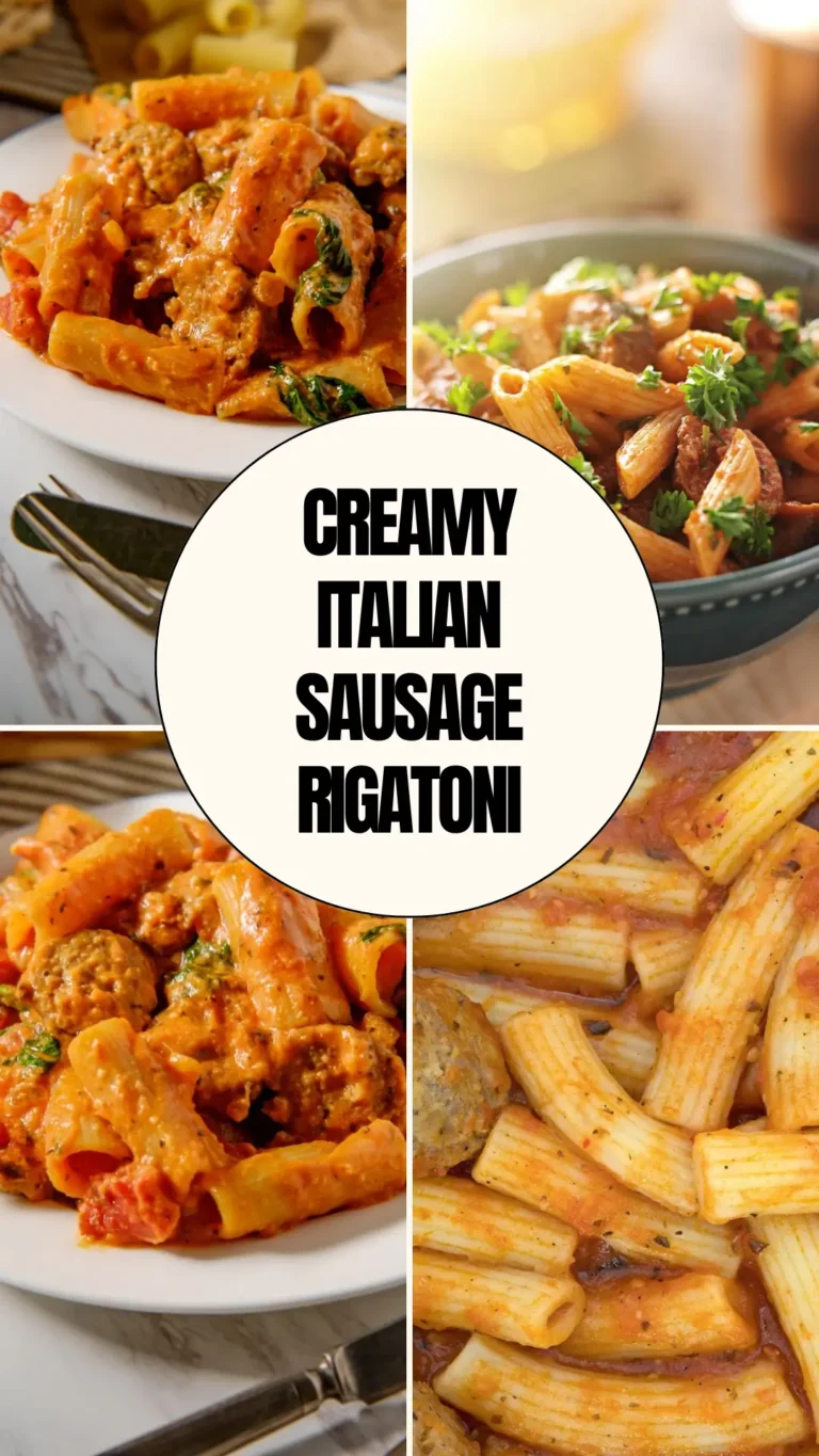 Creamy Italian Sausage Rigatoni
