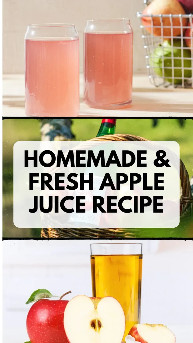 Homemade Fresh Apple Juice Recipe