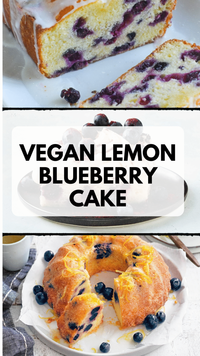Vegan Lemon Blueberry Cake