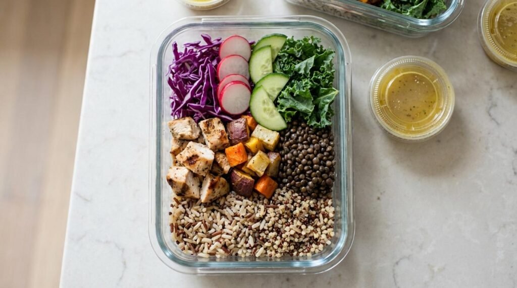 Healthy High-Protein Meal Prep Bowls (No Reheating Needed) no-heat meal prep bowls