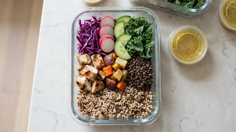 no-heat meal prep bowls
