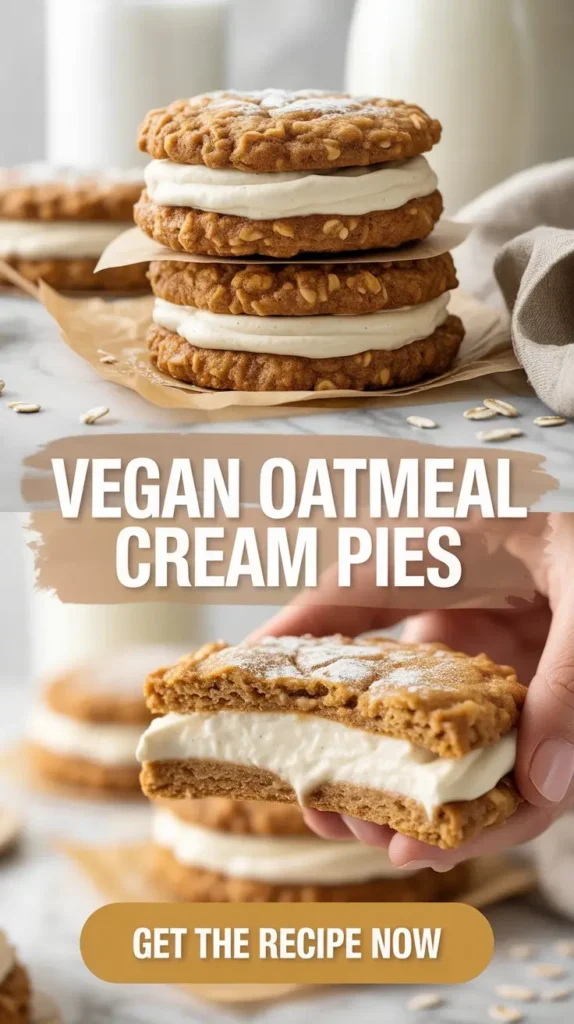 Vegan Oatmeal Cream Pies