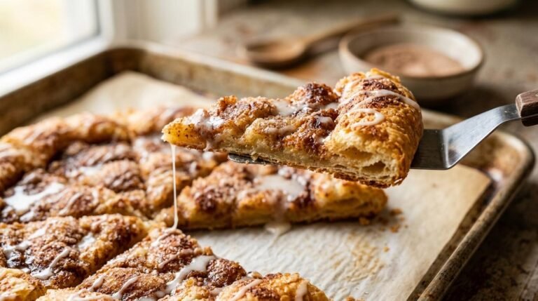 cinnamon sugar pizza with crescent rolls