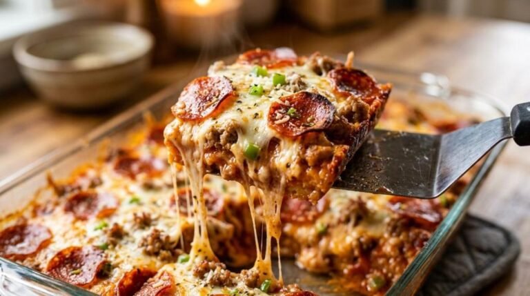 keto pizza casserole