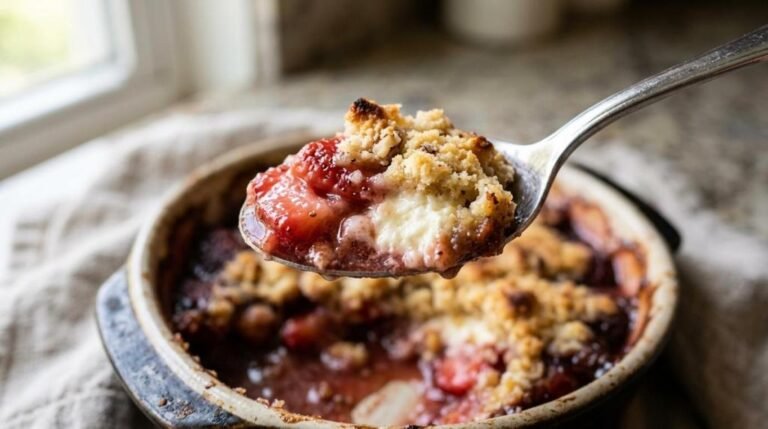keto strawberry cream cheese cobbler