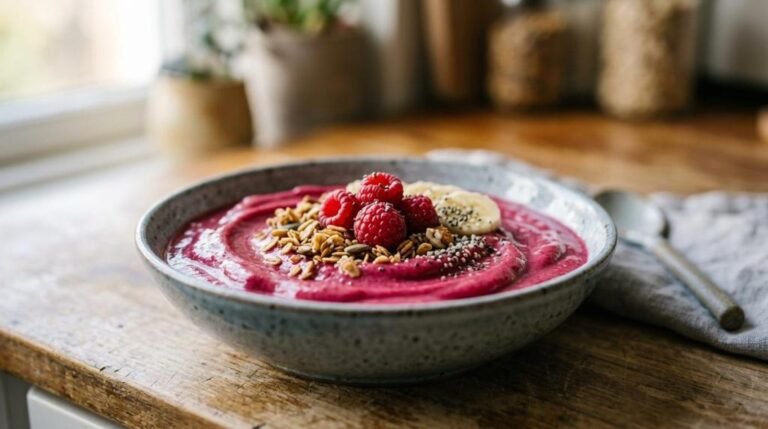 raspberry smoothie bowl
