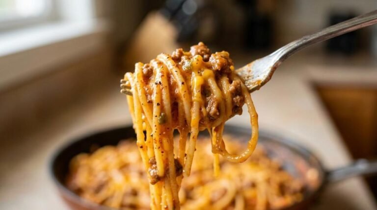 rotel beef spaghetti