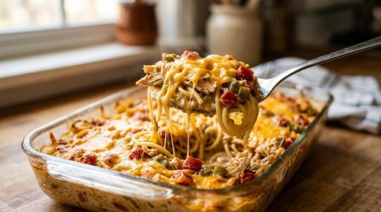 rotel chicken spaghetti