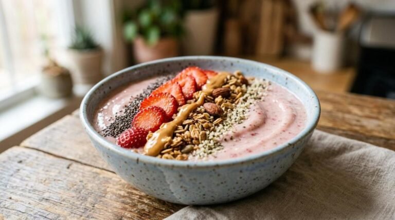 strawberry smoothie bowl