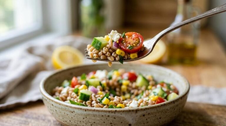 summer farro salad