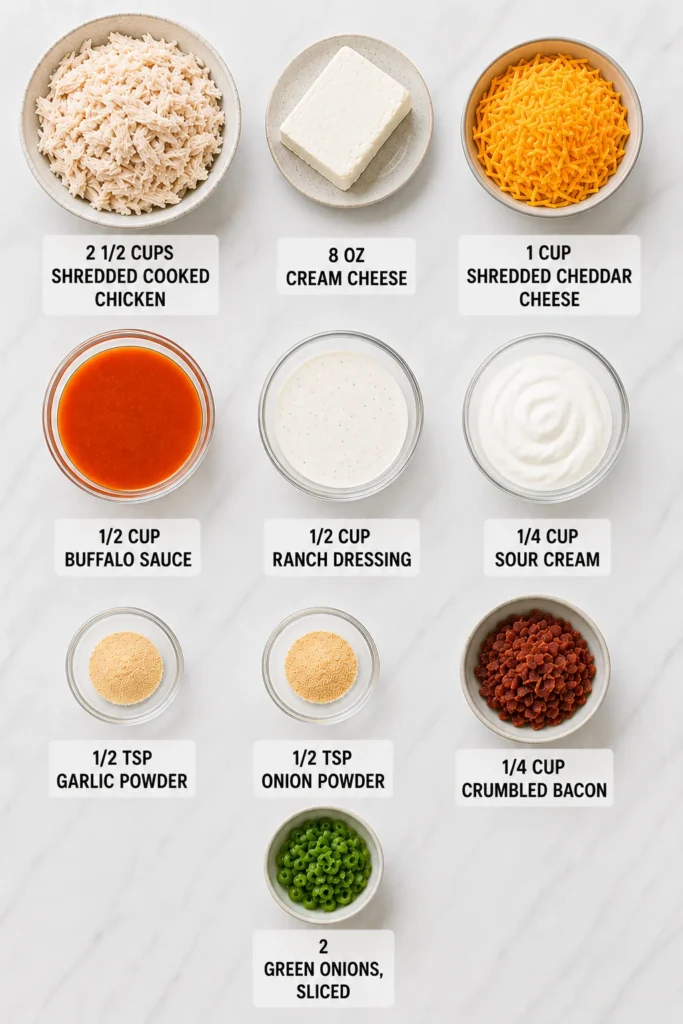 buffalo chicken dip crock pot low carb ingredients