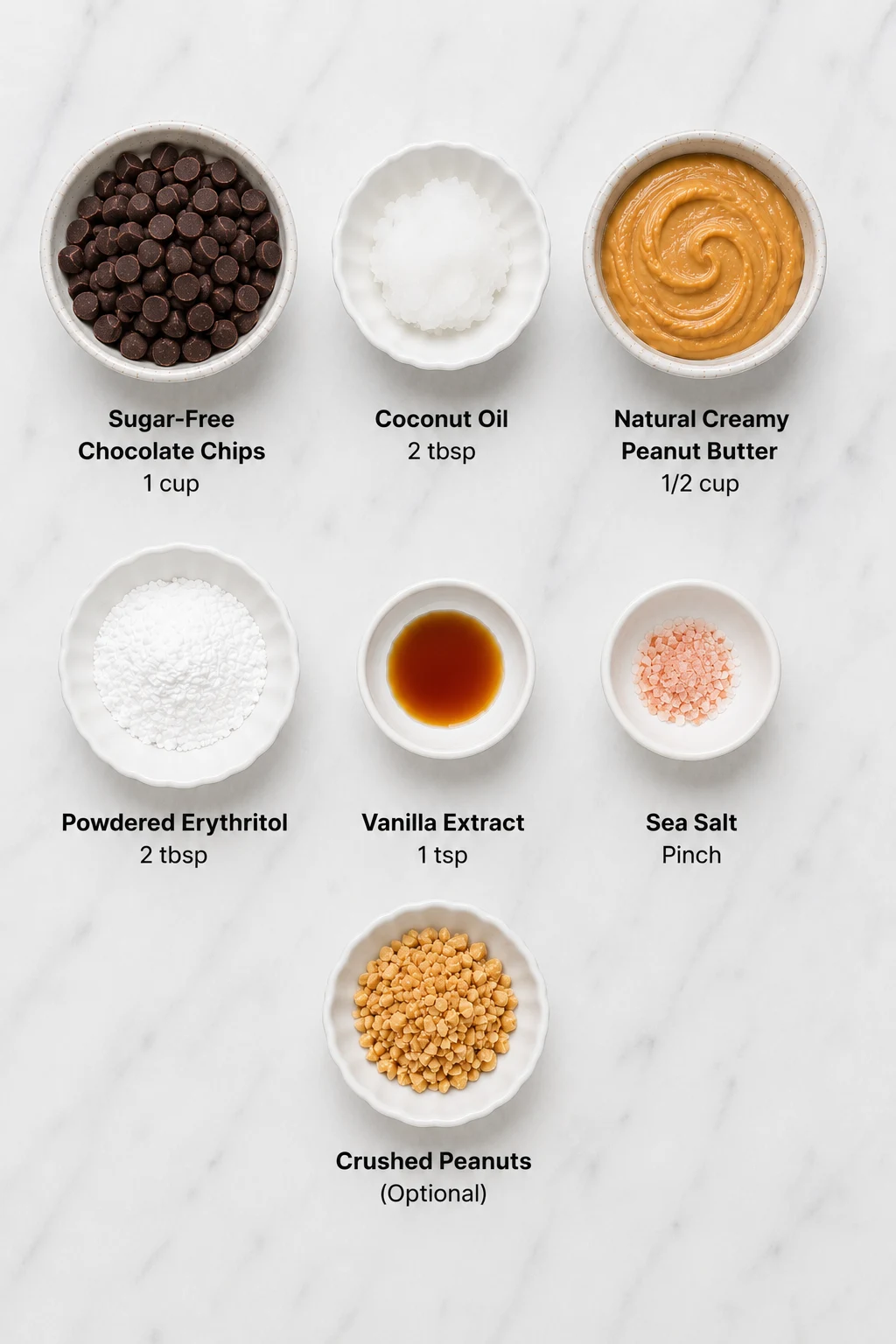 chocolate peanut butter cups keto ingredients