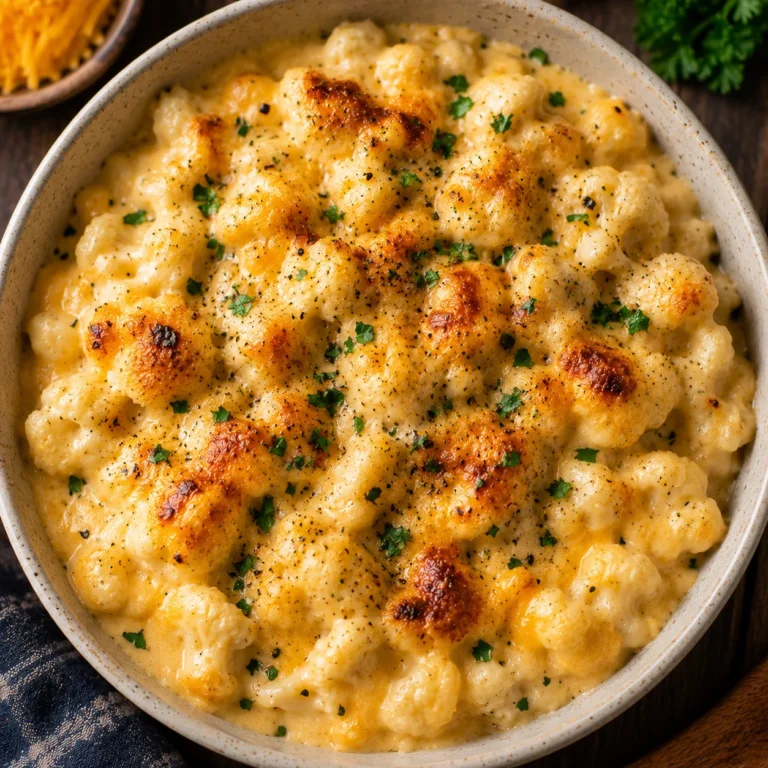 easy keto cauliflower mac and cheese 1