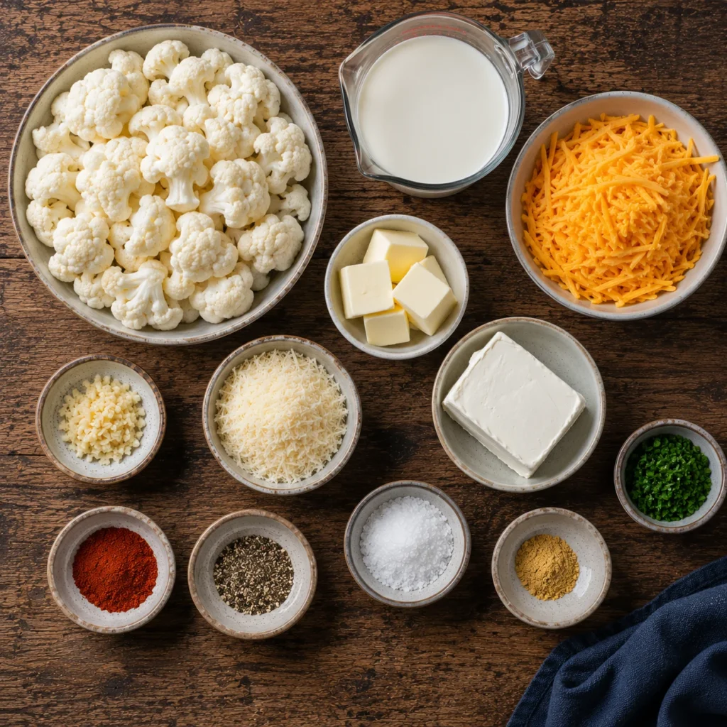 easy keto cauliflower mac and cheese ingredients 1
