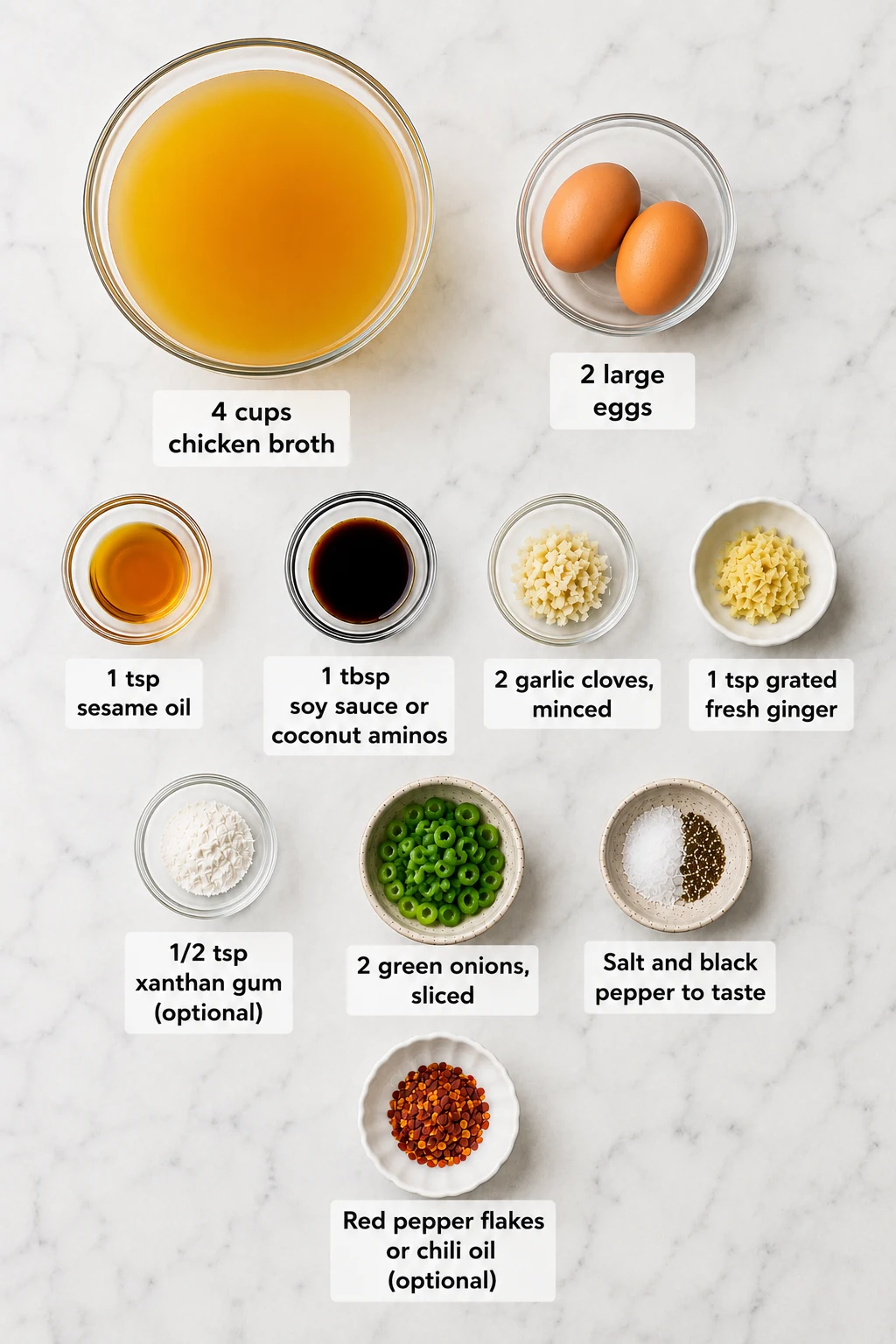 egg drop soup keto ingredients