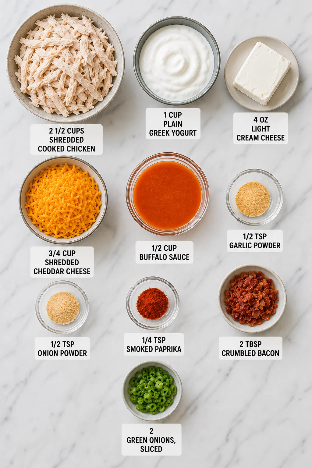 healthy low carb buffalo chicken dip ingredients