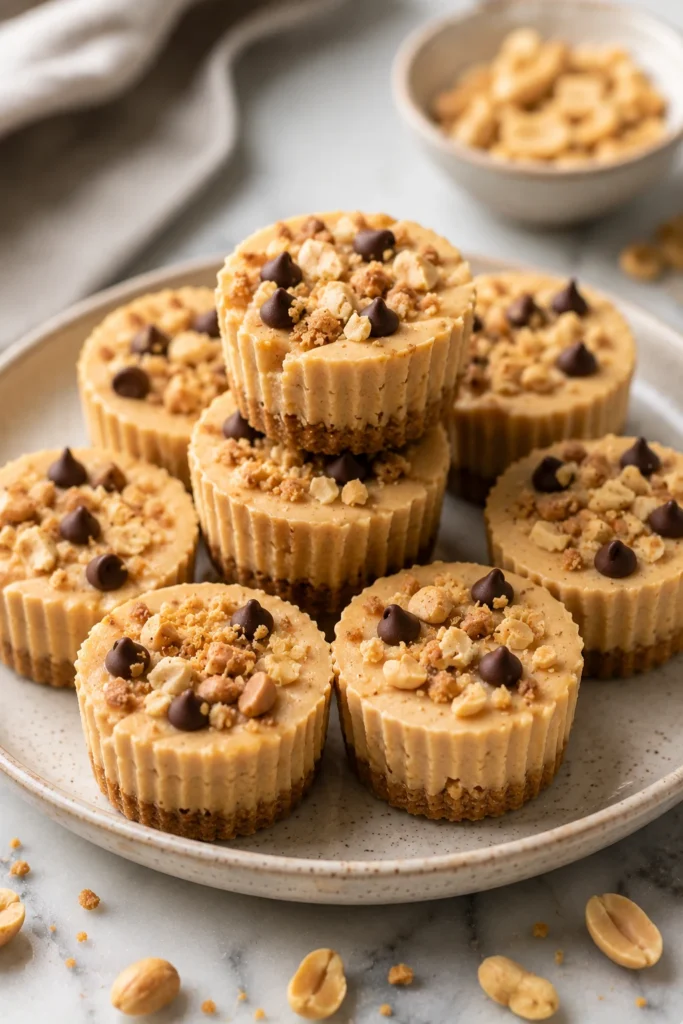 Keto peanut butter cheesecake bites