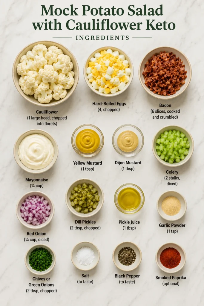 mock potato salad with cauliflower keto ingredients image 63