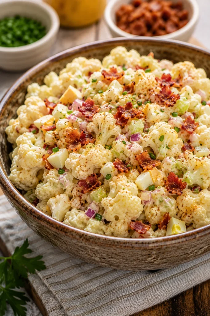 mock potato salad with cauliflower keto image 64