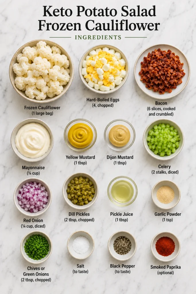 keto potato salad frozen cauliflower ingredients image 66