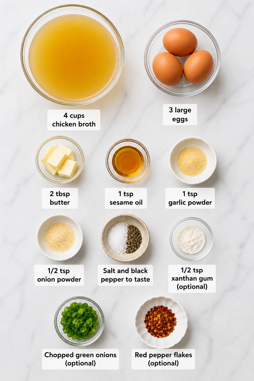 keto egg fast egg drop soup ingredients
