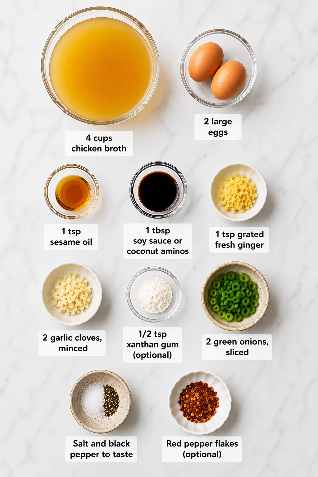 keto friendly egg drop soup ingredients