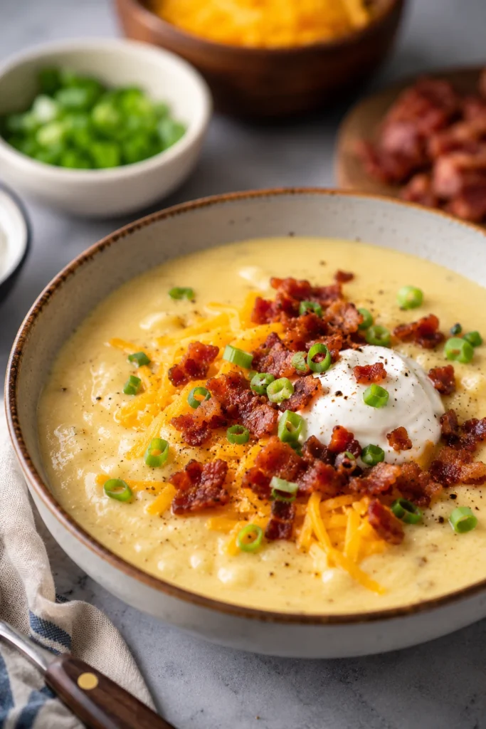 keto loaded potato soup
