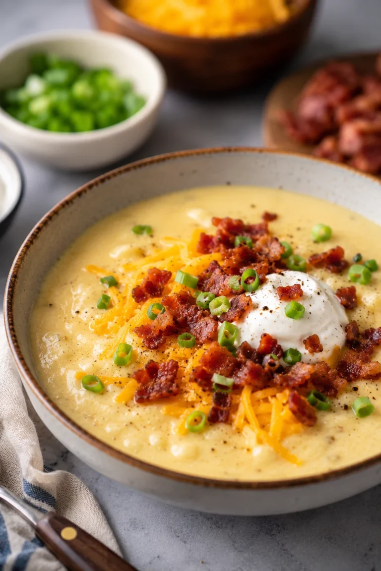 keto loaded potato soup