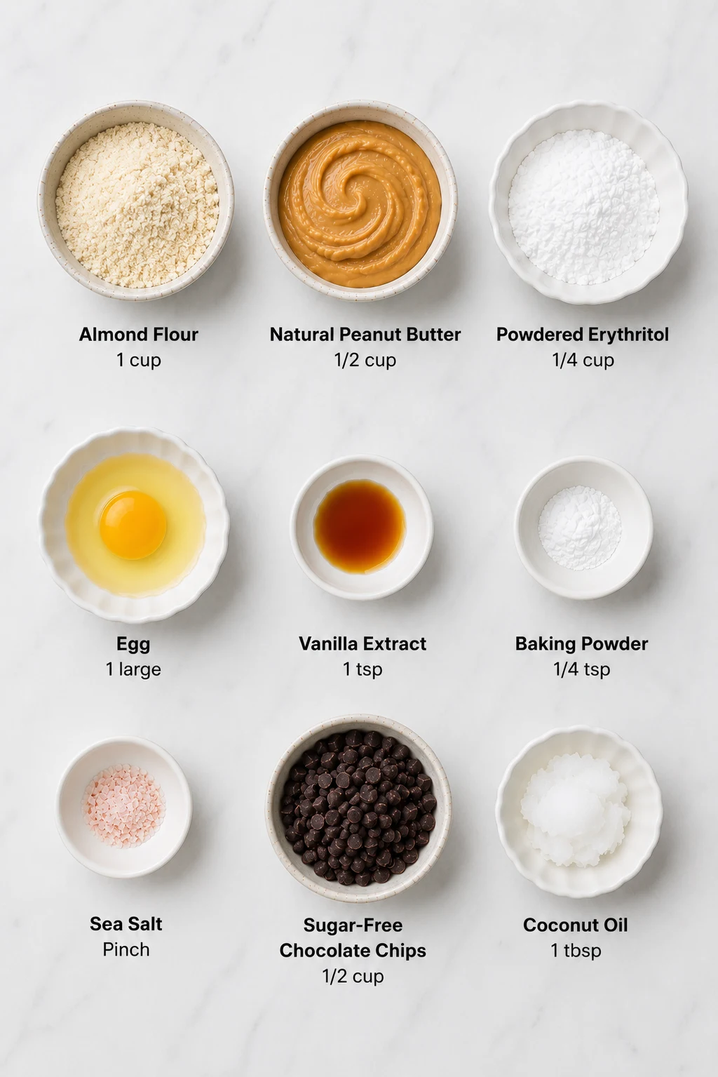 keto peanut butter cookie cups ingredients