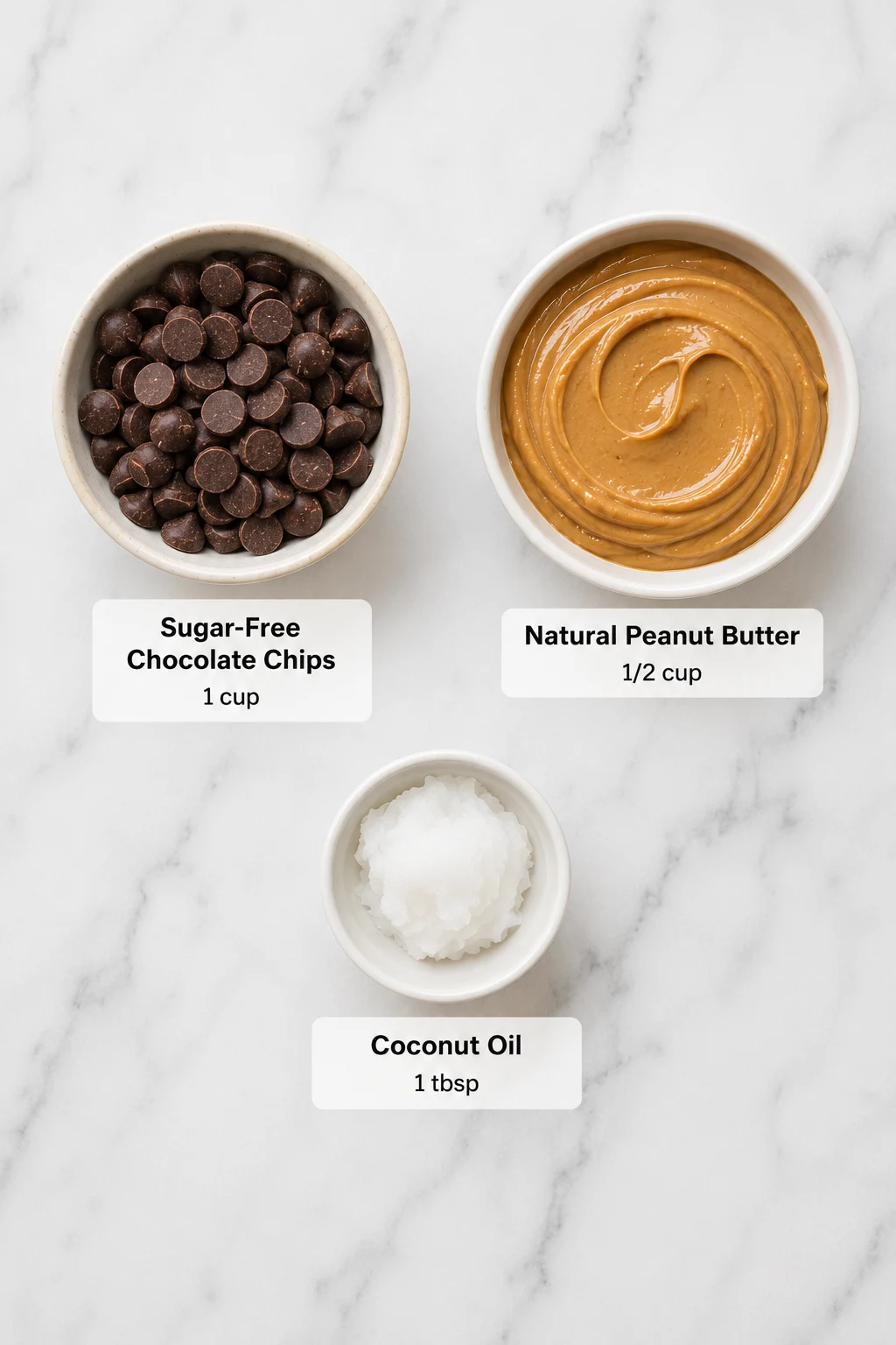 keto peanut butter cups 3 ingredients ingredients