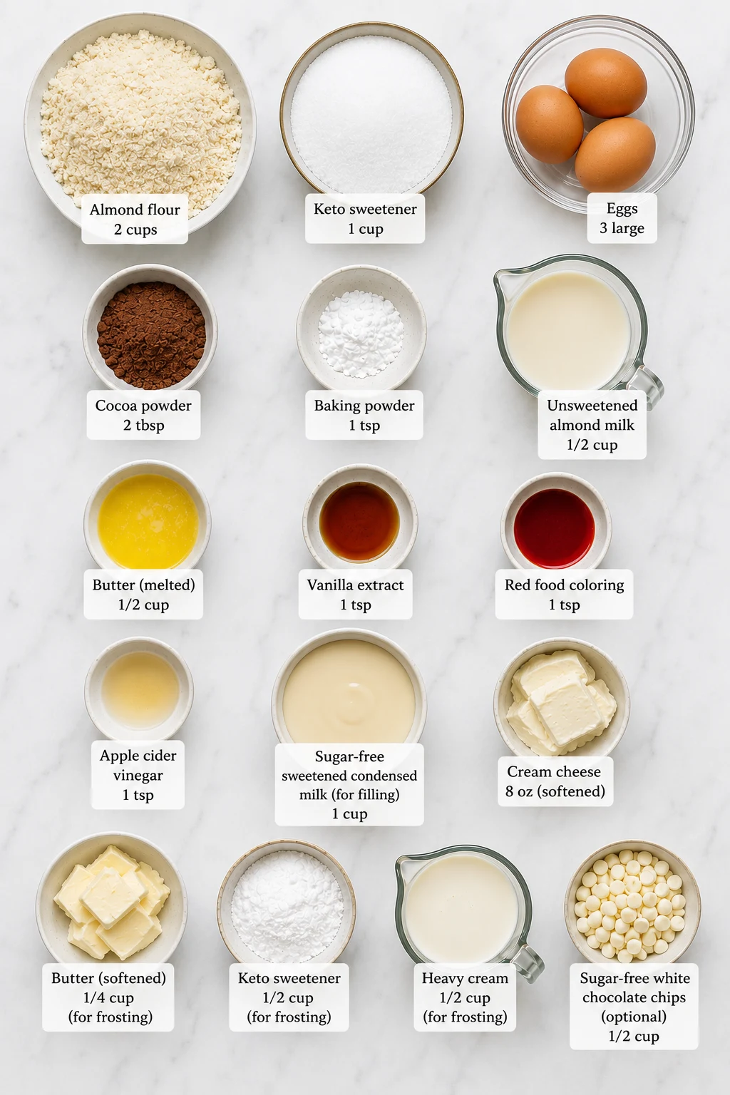 keto red velvet poke cake ingredients