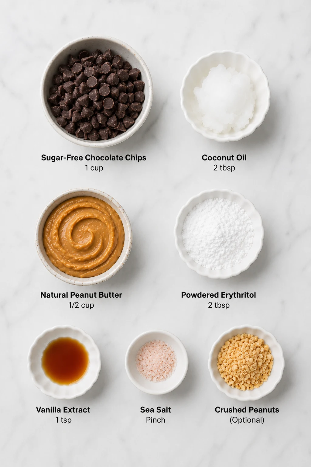 keto reese's peanut butter cups ingredients