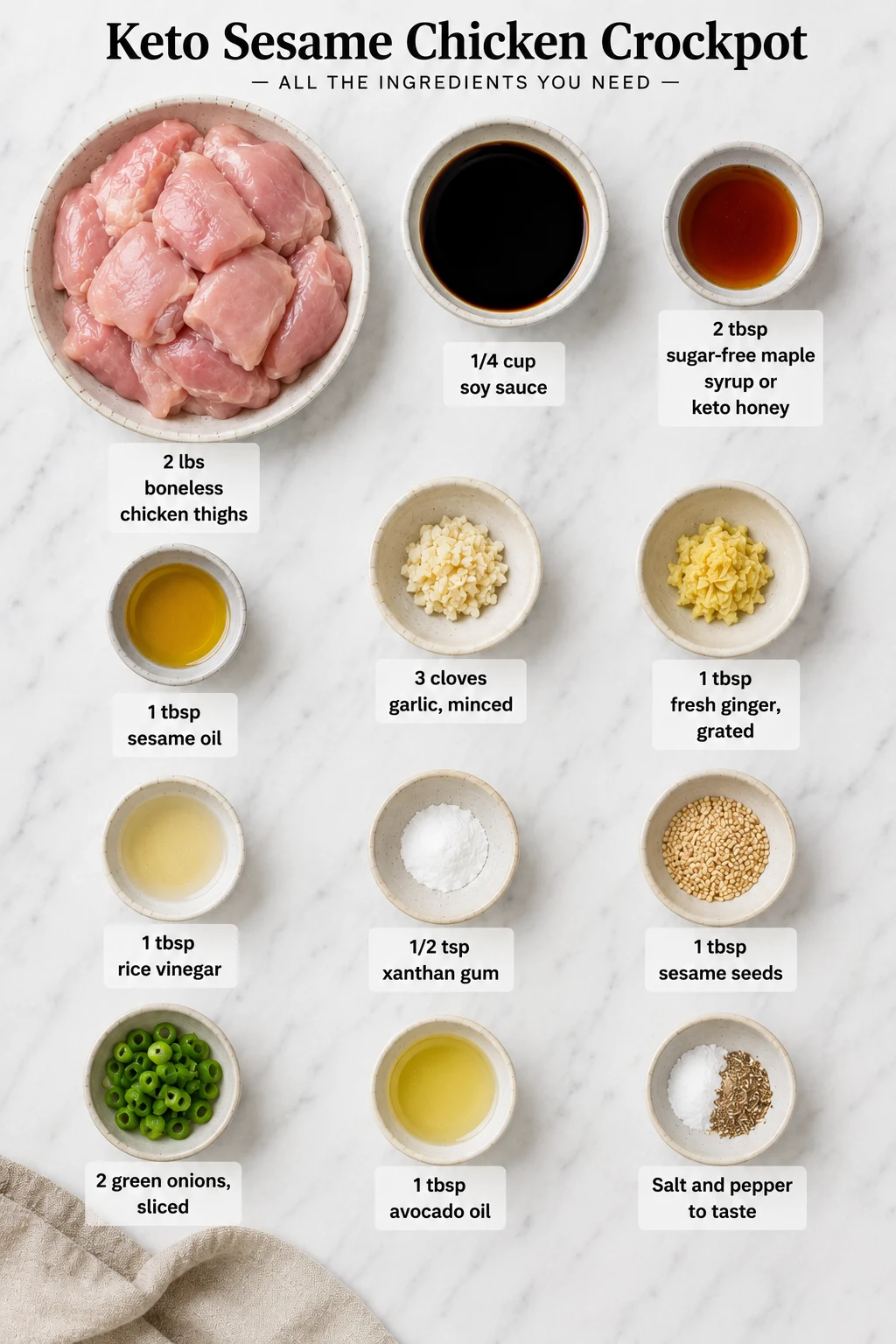 keto sesame chicken crockpot ingredients