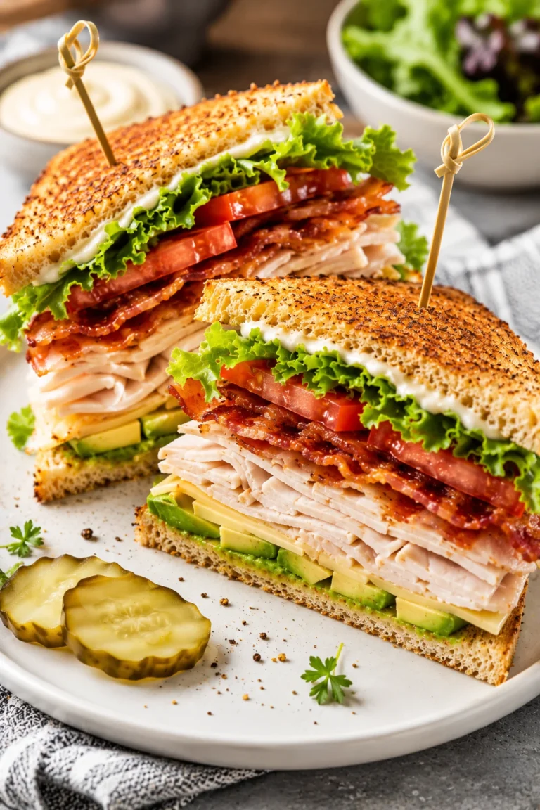 keto turkey club sandwich
