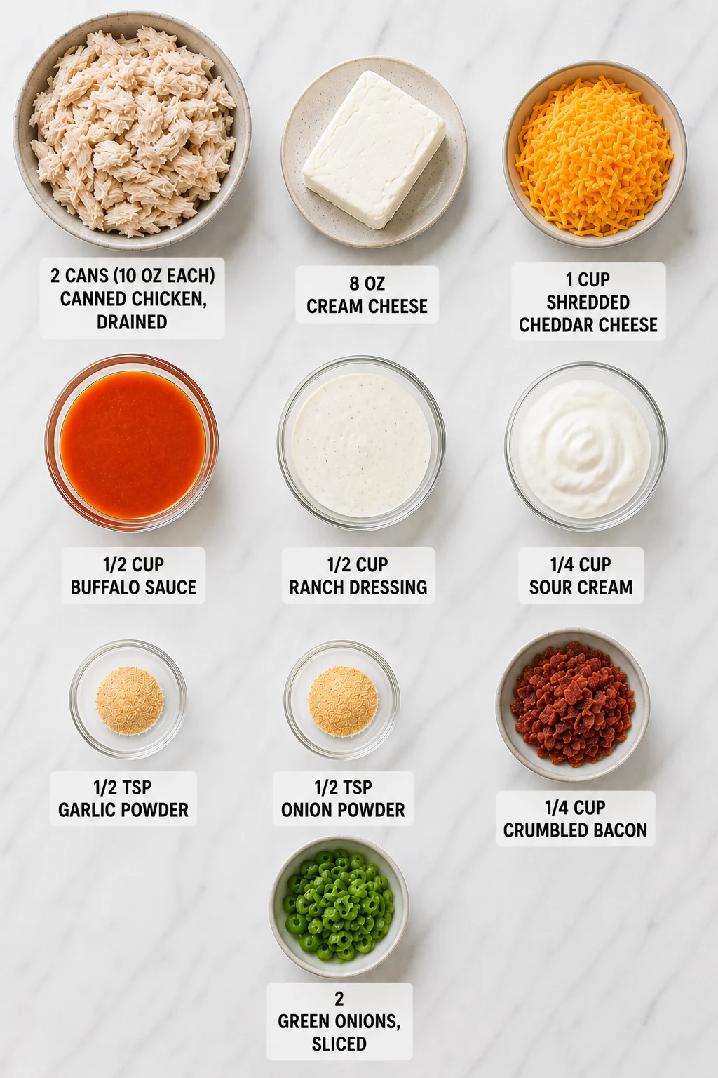 low carb buffalo chicken dip canned chicken ingredients