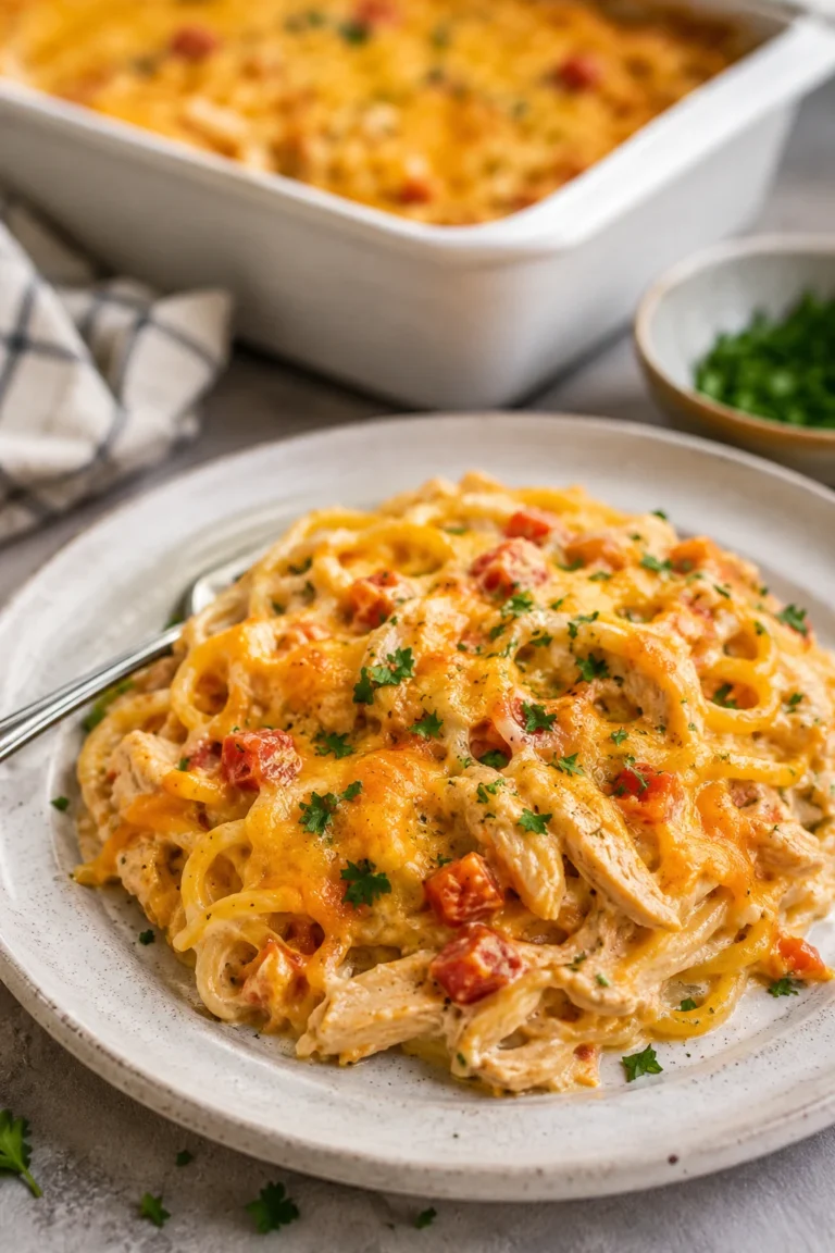 rotel chicken spaghetti easy