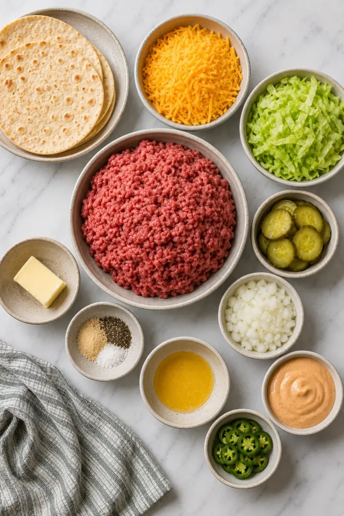 smash burger tacos keto