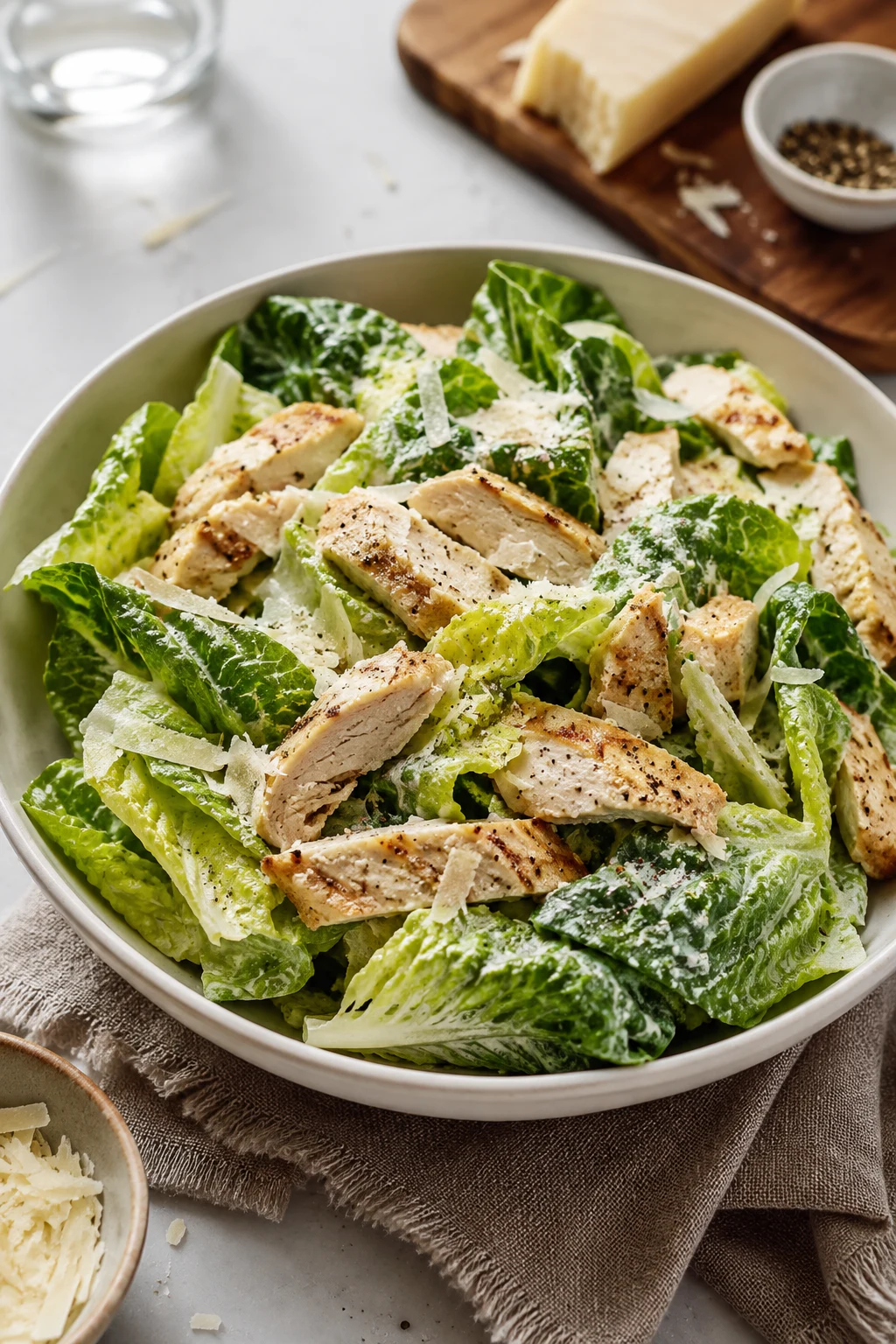 Keto caesar salad
