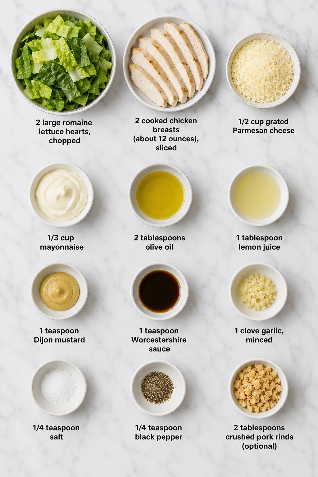 Keto caesar salad ingredients Keto caesar salad ingredients