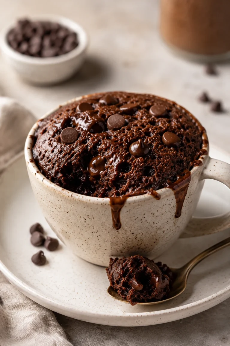 keto chocolate chip mug cake