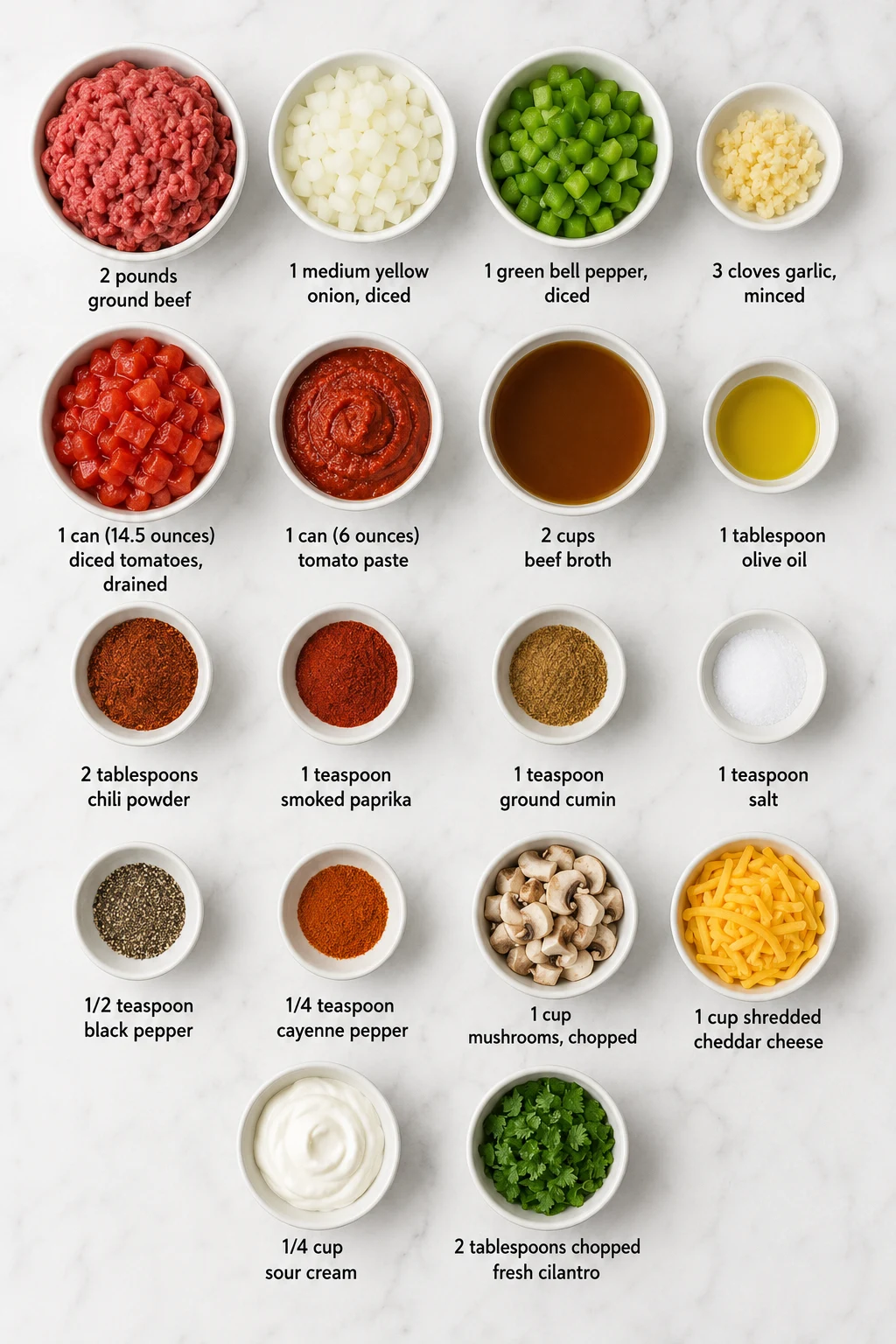 keto crockpot chili ingredients