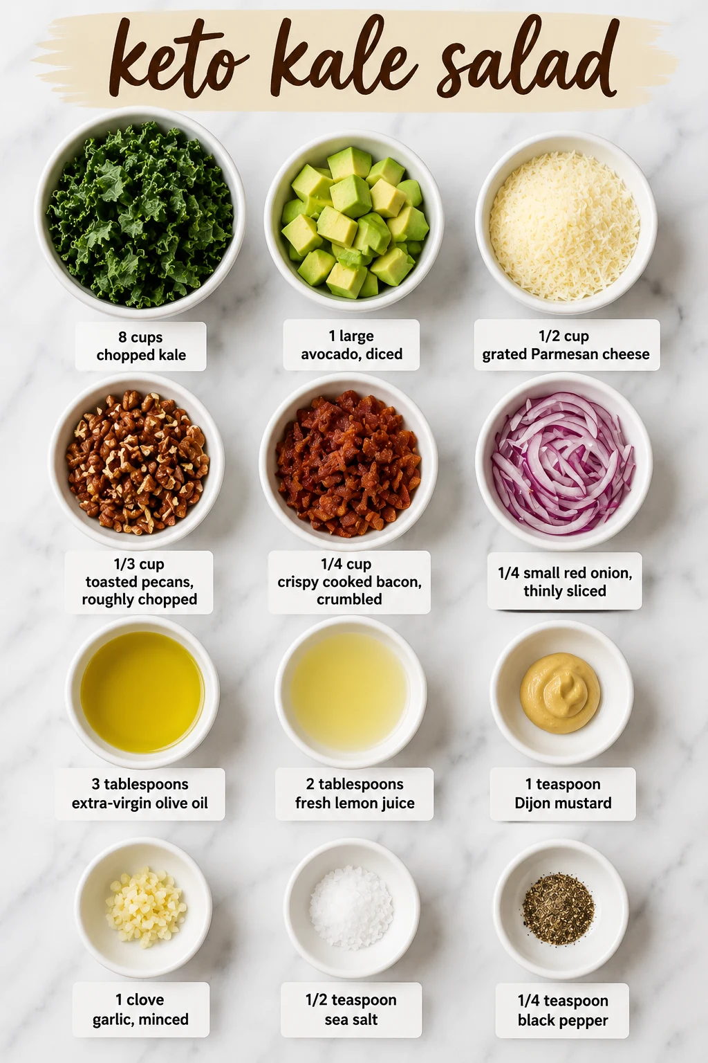 keto kale salad ingredients