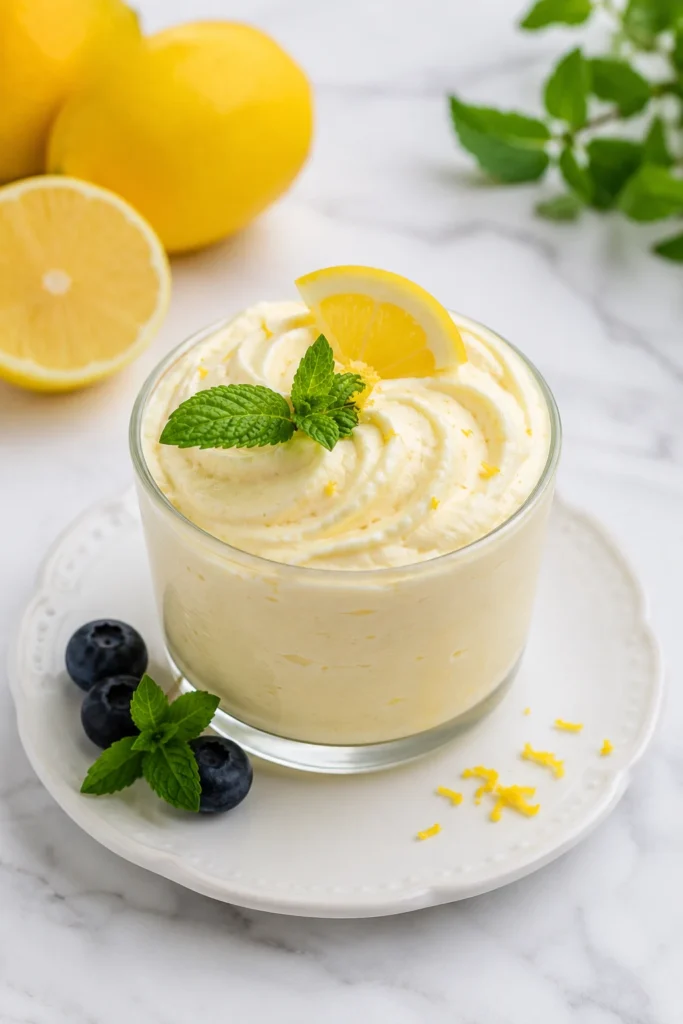 keto lemon mousse