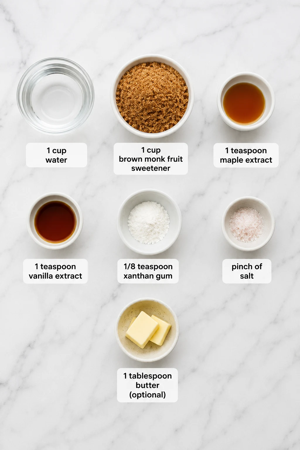 keto maple syrup recipe ingredients